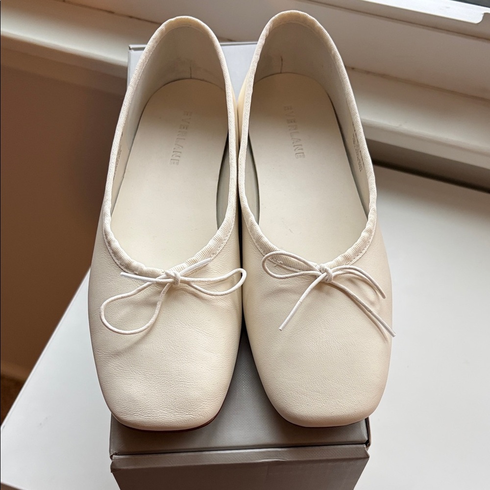 Everlane 6.5 White Ballet Flats